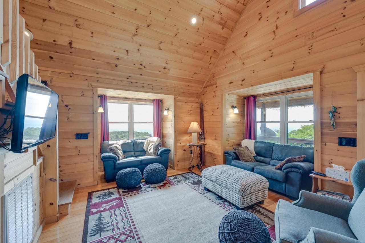 Warm And Cozy Cabin With Deck On Top Of The Blue Ridge Fancy Gap Eksteriør billede